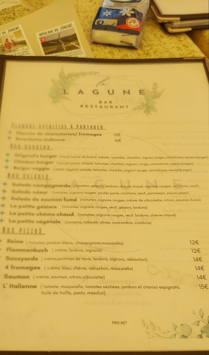 Menu La Lagune - Restaurant De La Base De Loisirs-9