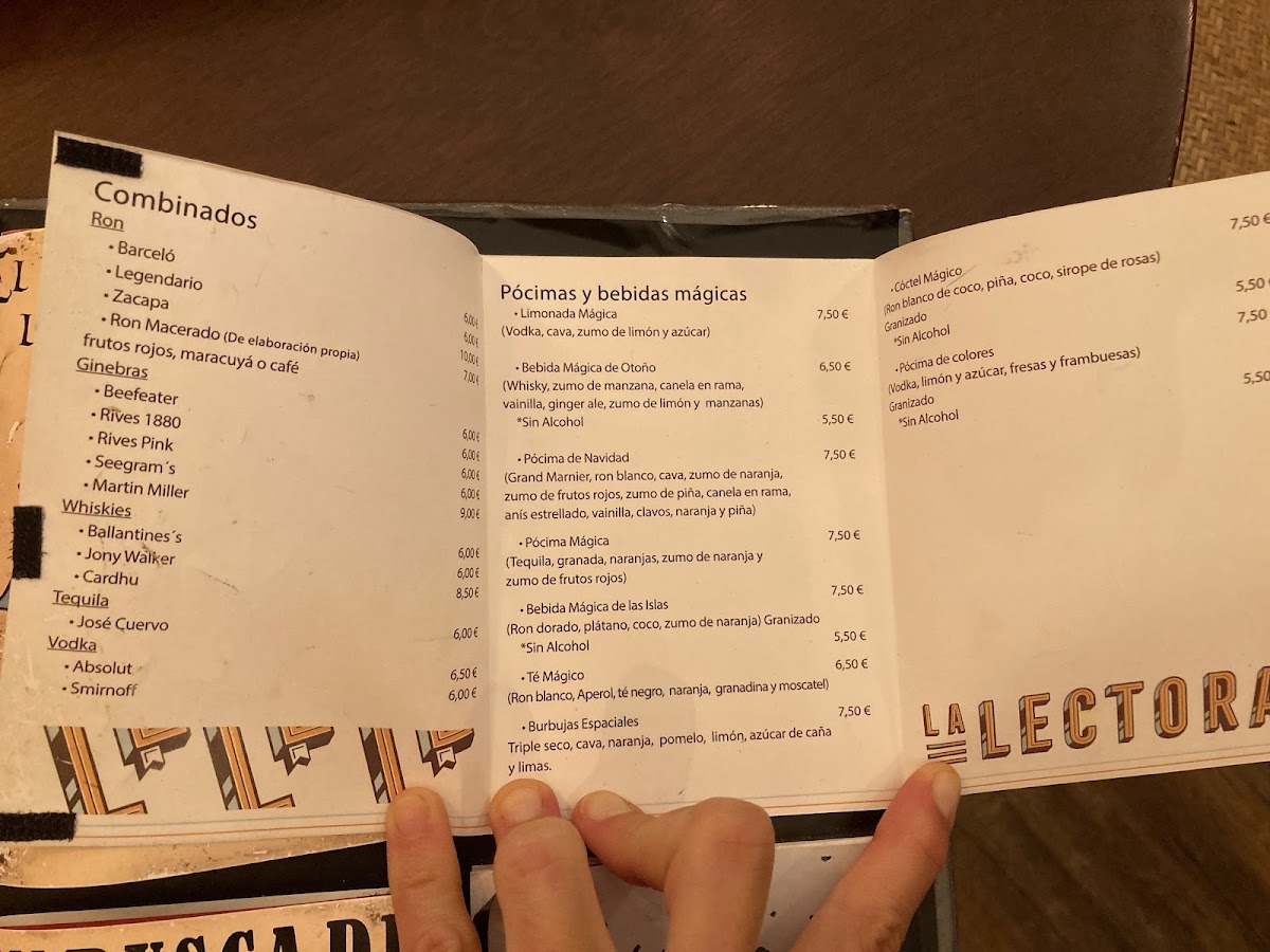 Menu La Lectora Cafetería - Librería-10