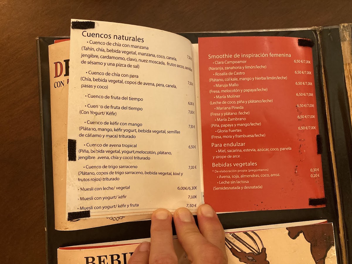 Menu La Lectora Cafetería - Librería-7