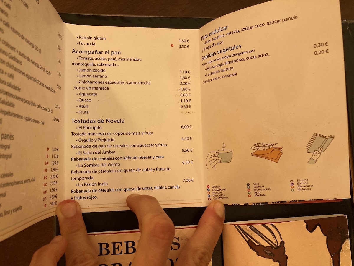 Menu La Lectora Cafetería - Librería-9