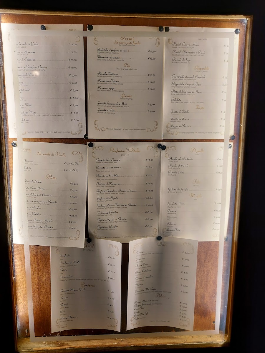 Menu La Locanda Di Giulia-10