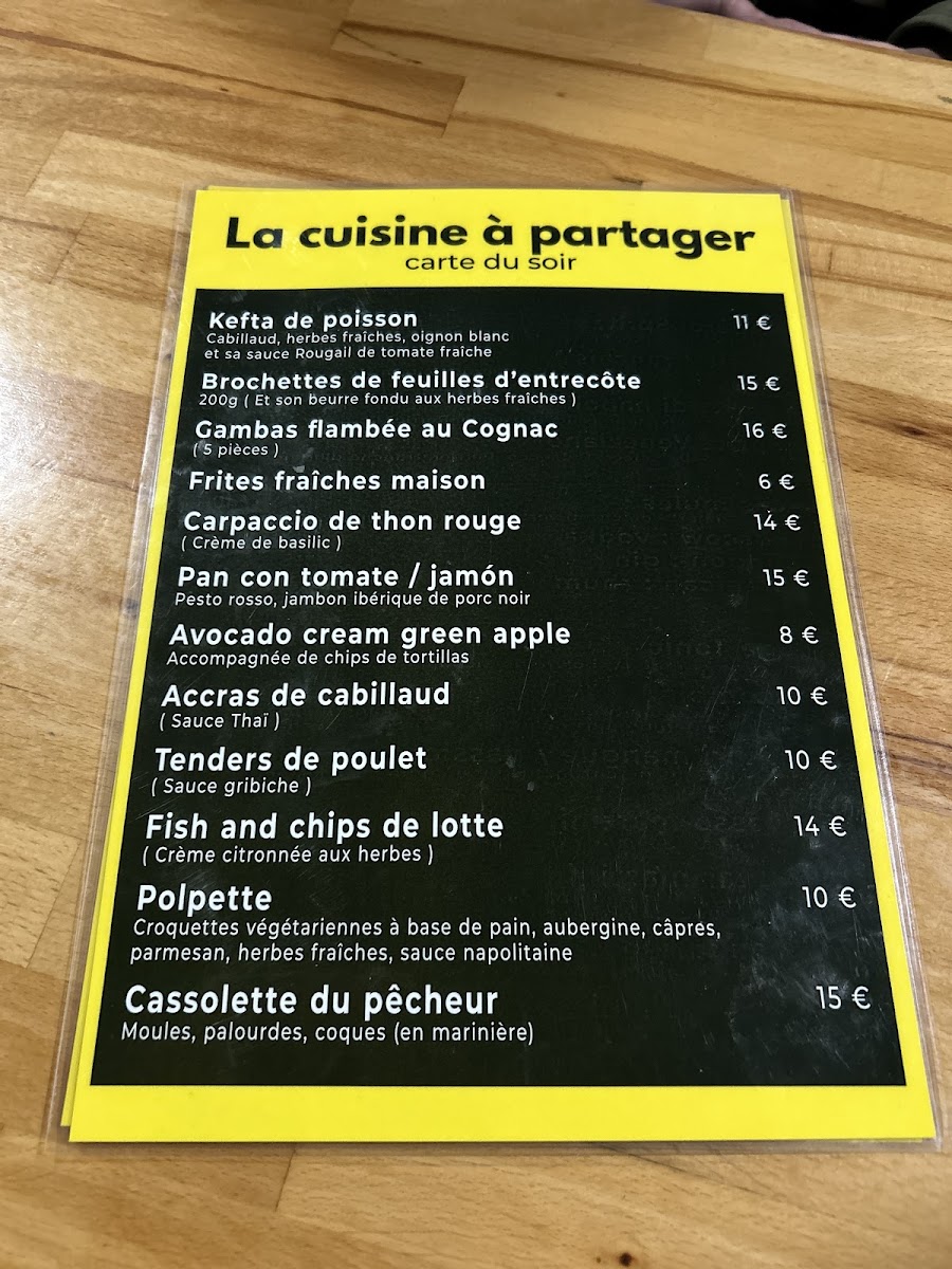 Menu La Loge-1