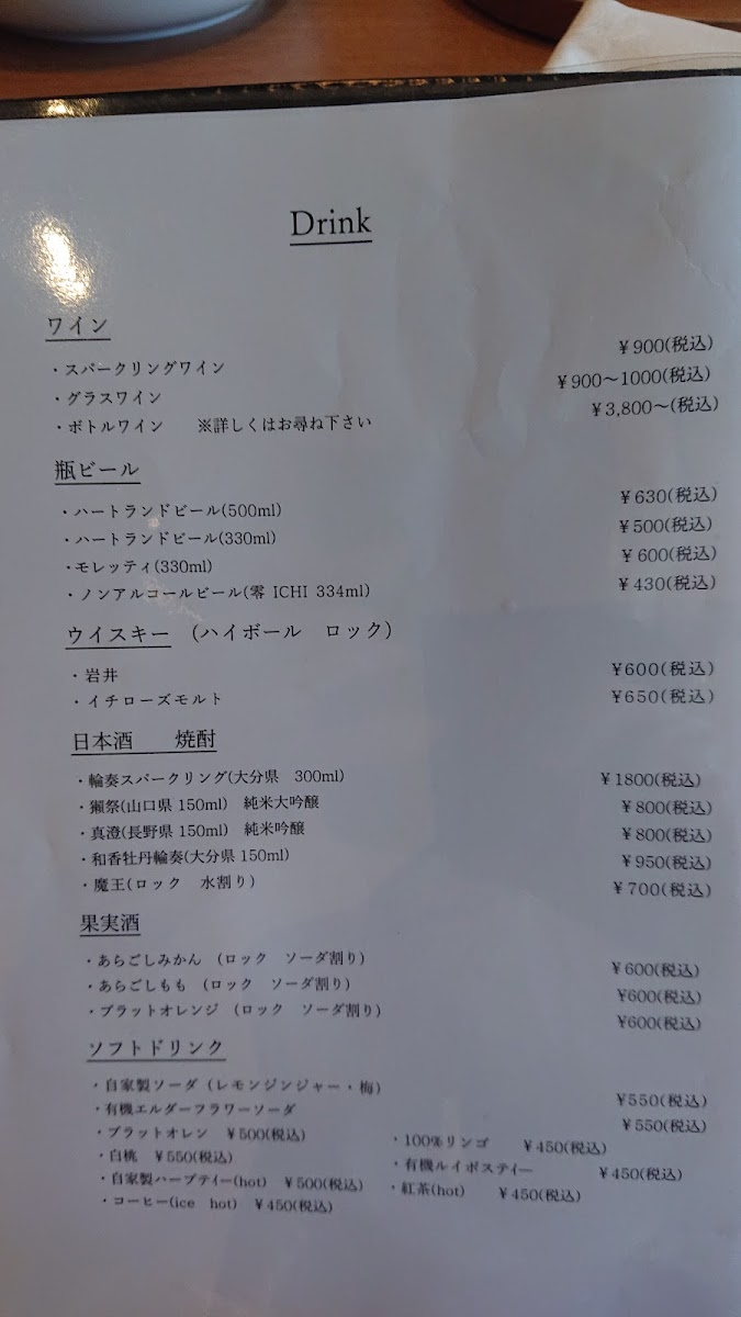 Menu イタリア料理 La Lucon（ラ・ルコン）-3