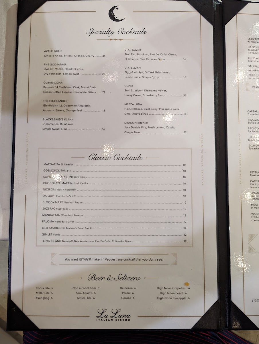 Menu La Luna Italian Bistro & Bar-4