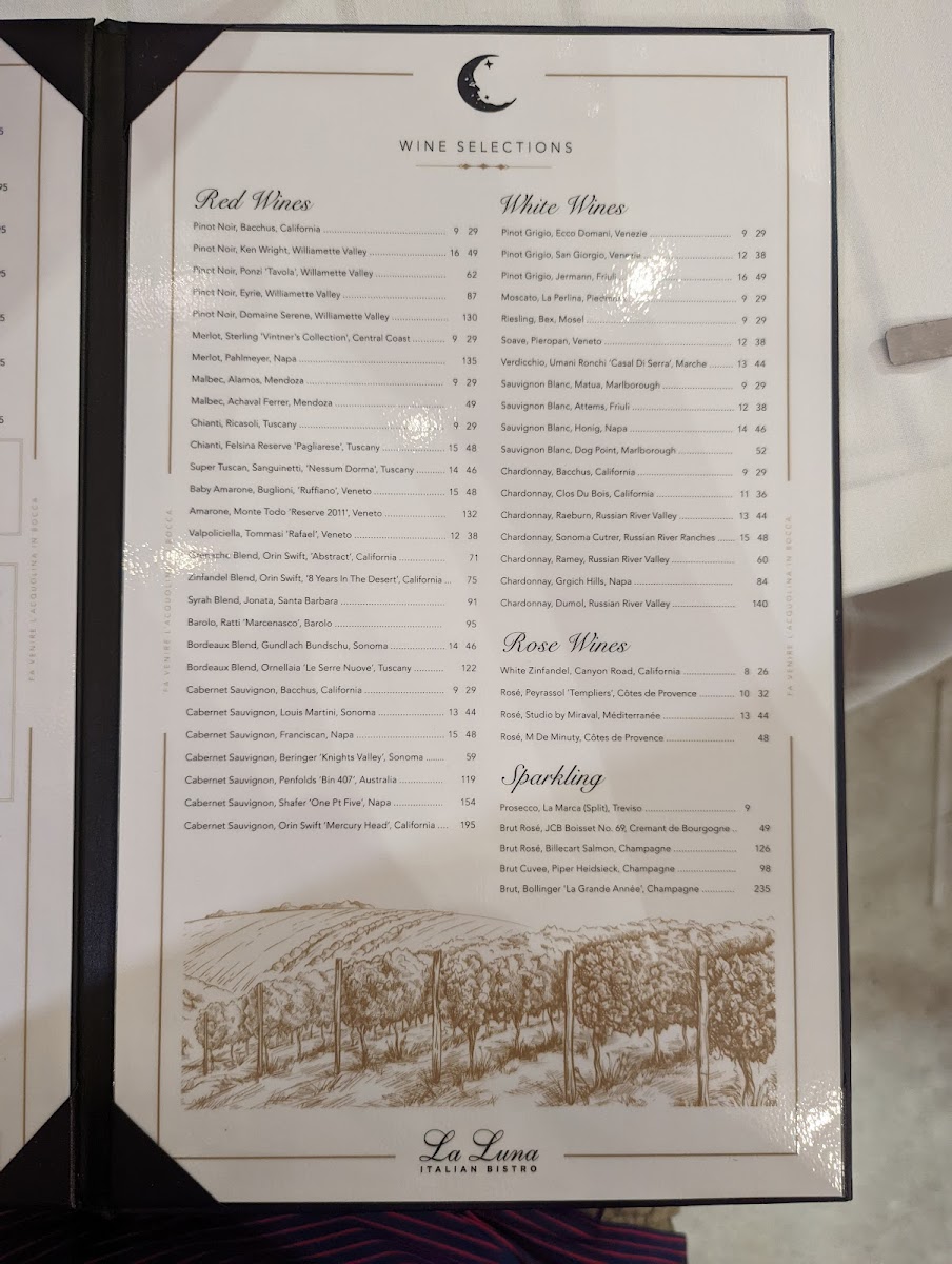 Menu La Luna Italian Bistro & Bar-5