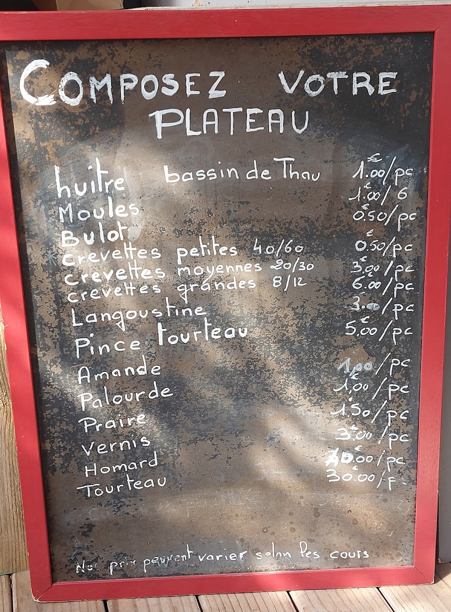 Menu La Madrague-9