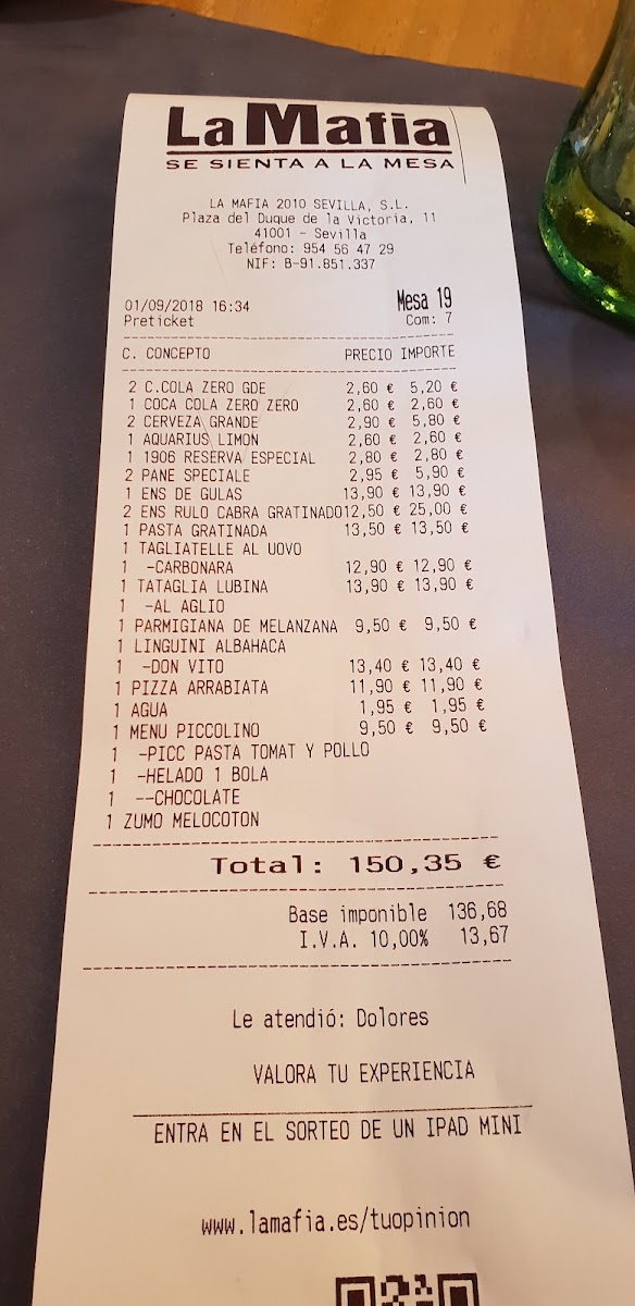 Menu La Mafia Se Sienta A La Mesa-9