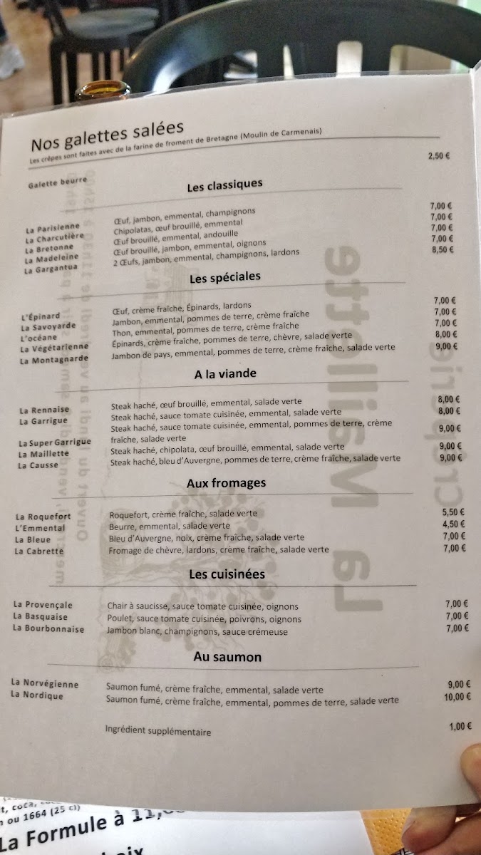 Menu La Maillette - Issy-Les-Moulineaux-1