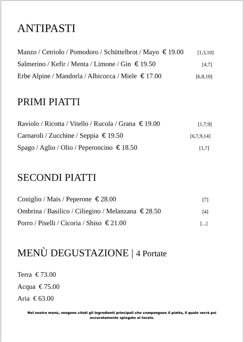Menu La Maison De Filip-1