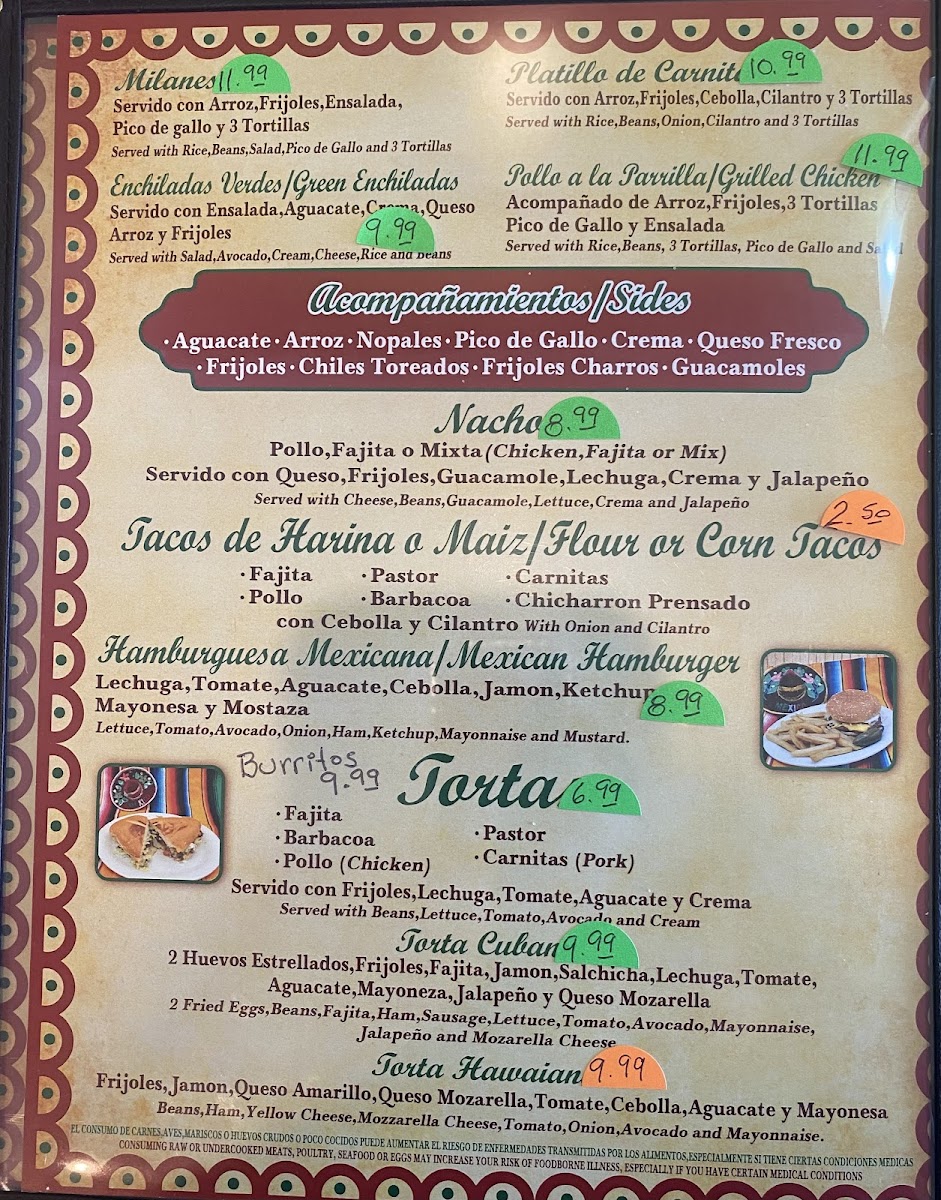 Menu La Malagueña Mexican Bar And Grill-3