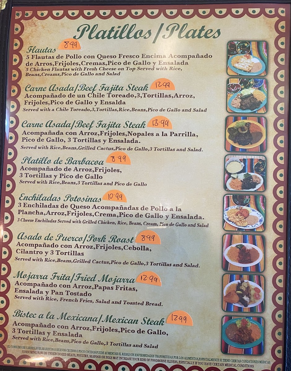 Menu La Malagueña Mexican Bar And Grill-4