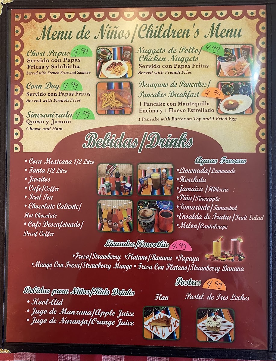 Menu La Malagueña Mexican Bar And Grill-5