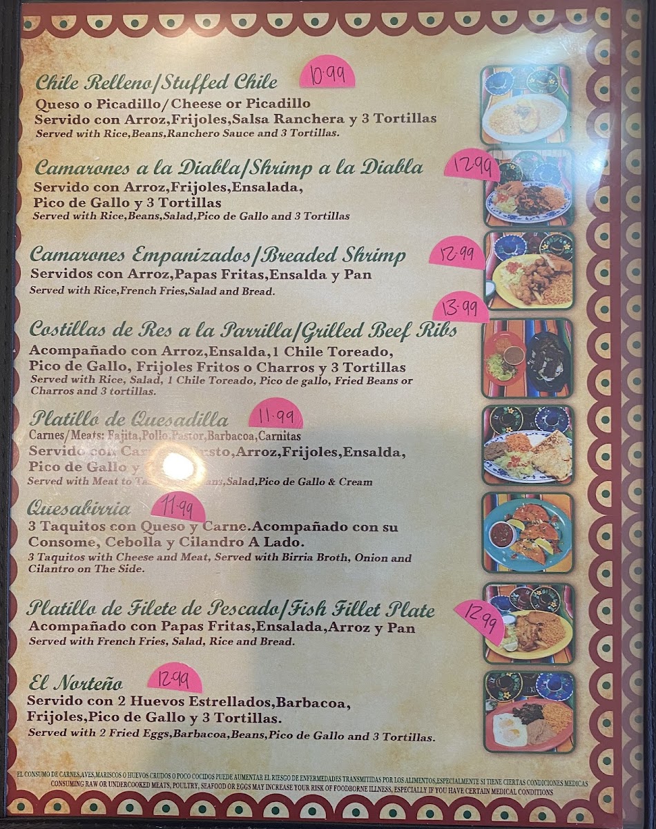 Menu La Malagueña Mexican Bar And Grill-6