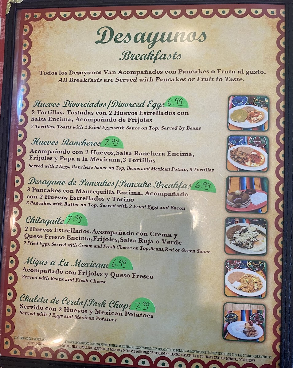 Menu La Malagueña Mexican Bar And Grill-7