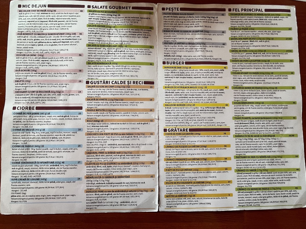 Menu La Mama Universitate-1