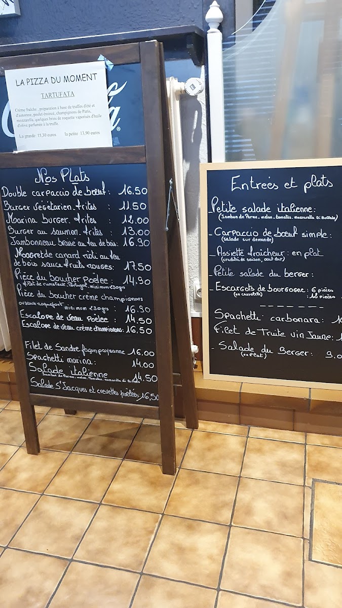 Menu La Marina - Restaurant Et Pizzeria-1
