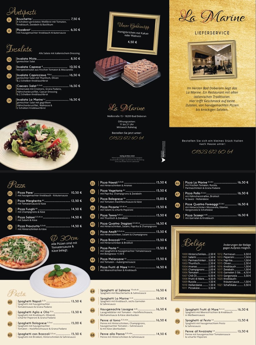 Menu La Marine-1