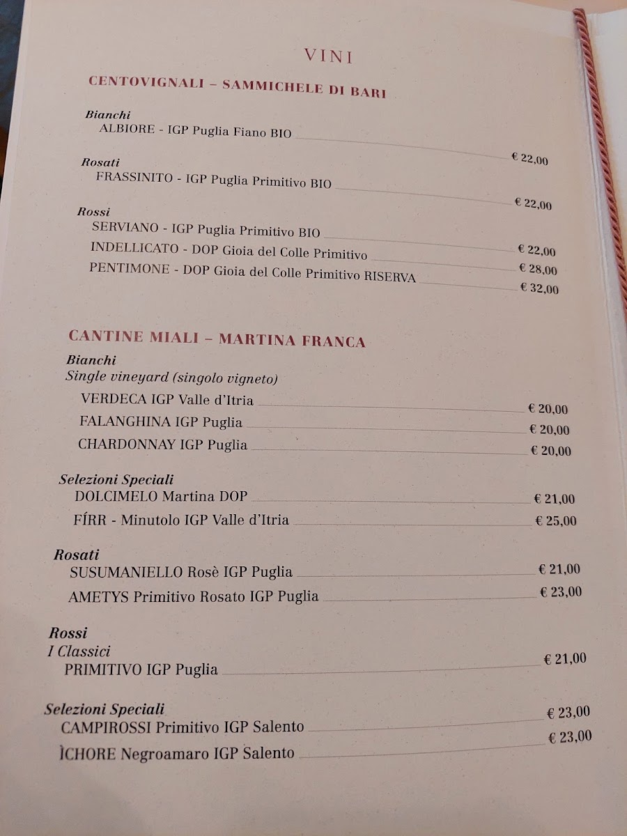 Menu La Masseria In Corte-1