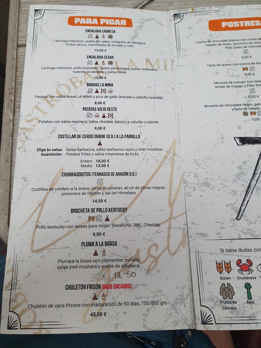 Menu La Mina Gastro Bar-1