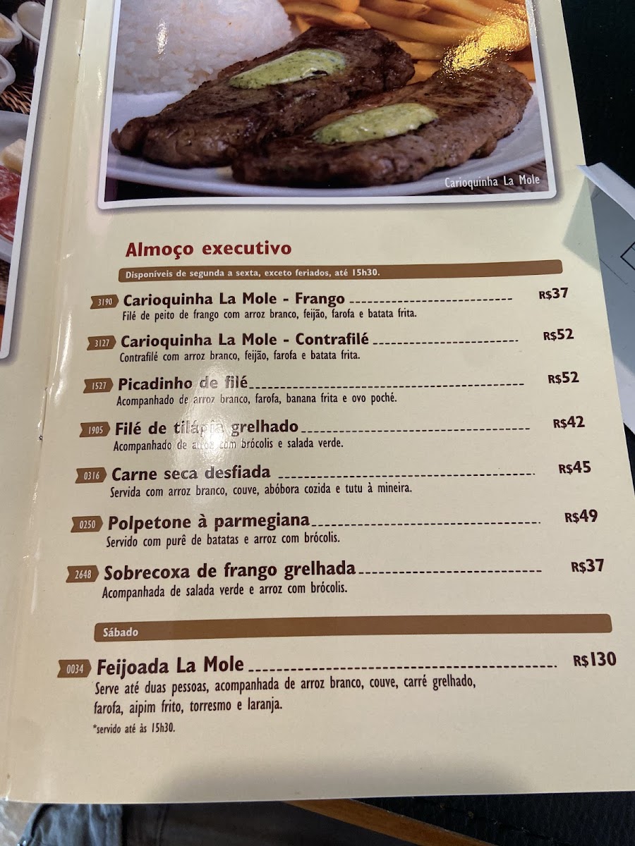 Menu La Mole | Tijuca-1