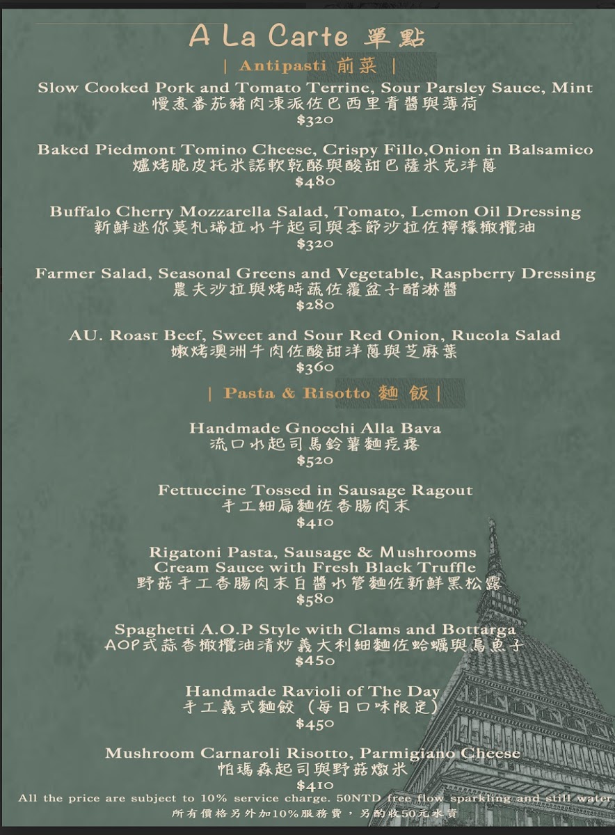Menu La Mole Taipei-2