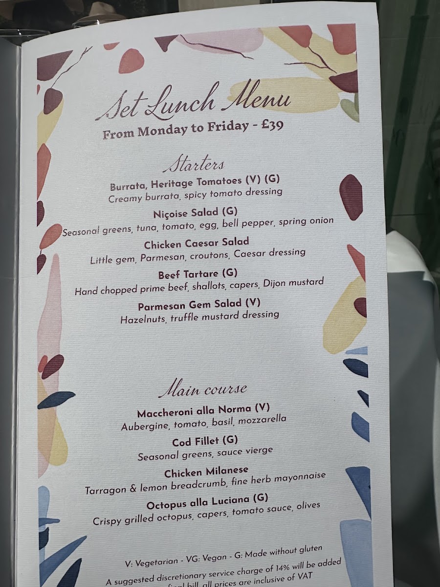 Menu La Môme London-2