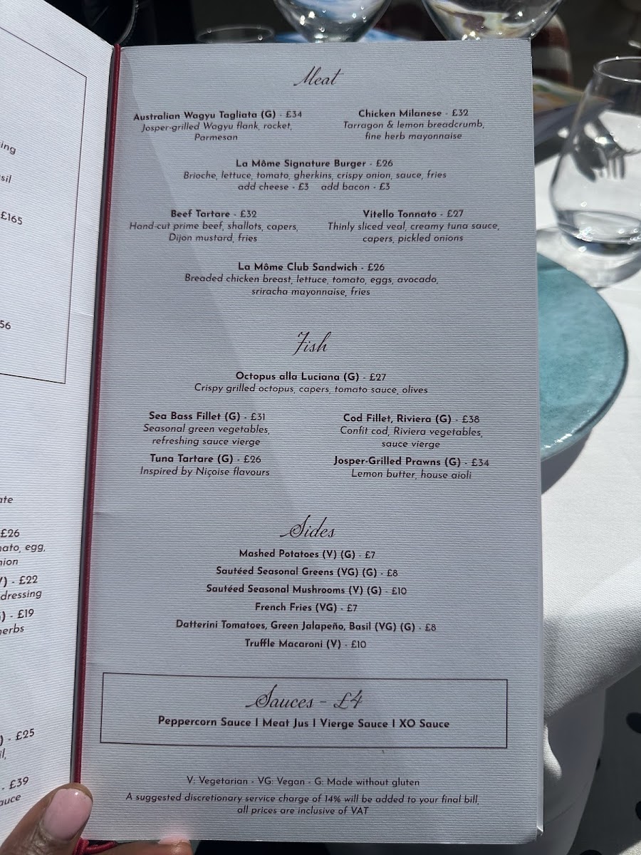 Menu La Môme London-4