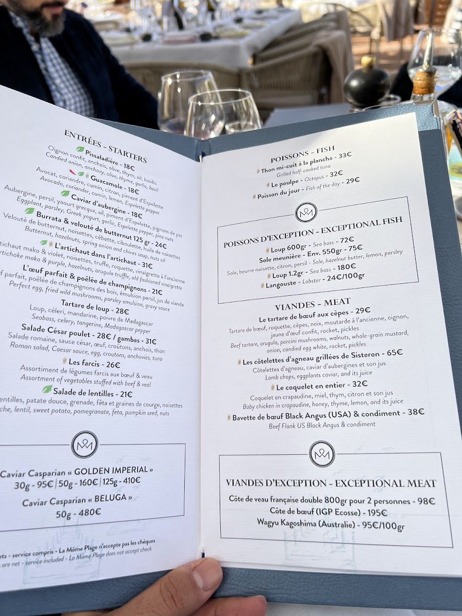 Menu La Môme Plage-6