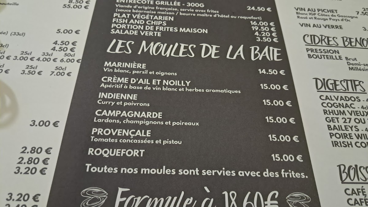 Menu La Moulerie De La Baie-9