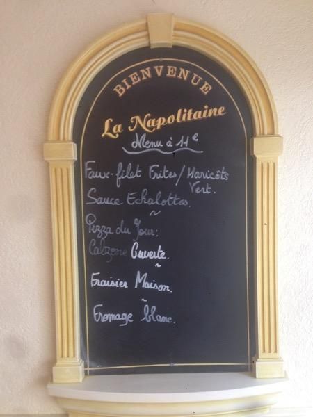 Menu La Napolitaine-1