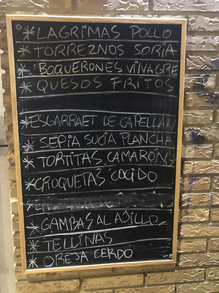 Menu La Niña De La Peineta-1