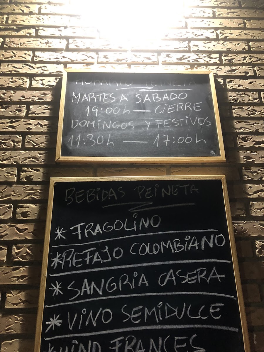 Menu La Niña De La Peineta-2