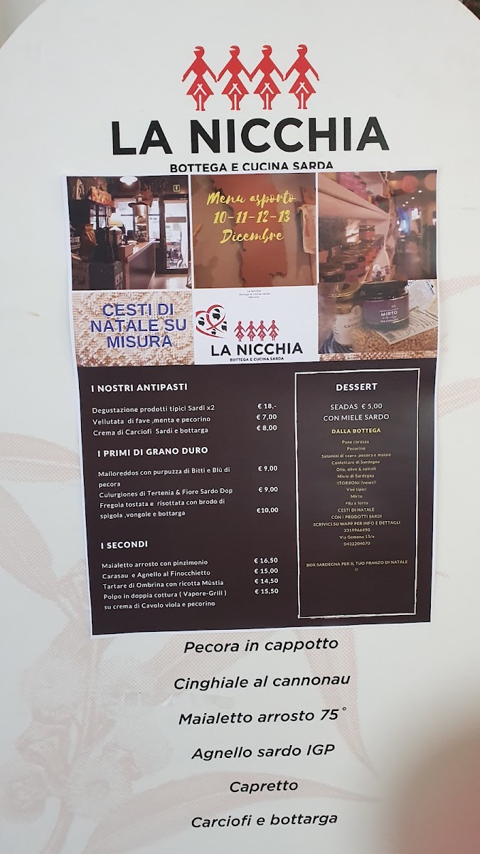 Menu La Nicchia - Ristorante Con Cucina Sarda & Bottega-6