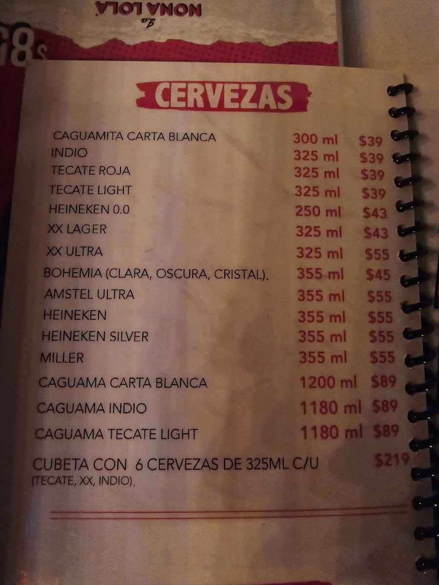 Menu La Nona Lola (Casa Alfaro)-2