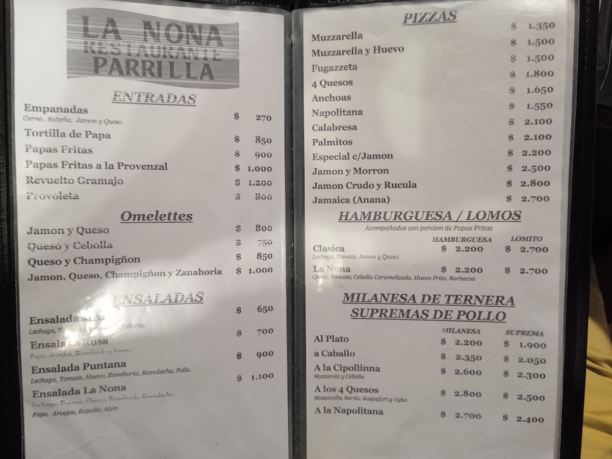 Menu La Nona Restaurante Parrilla Y Rotisería-2
