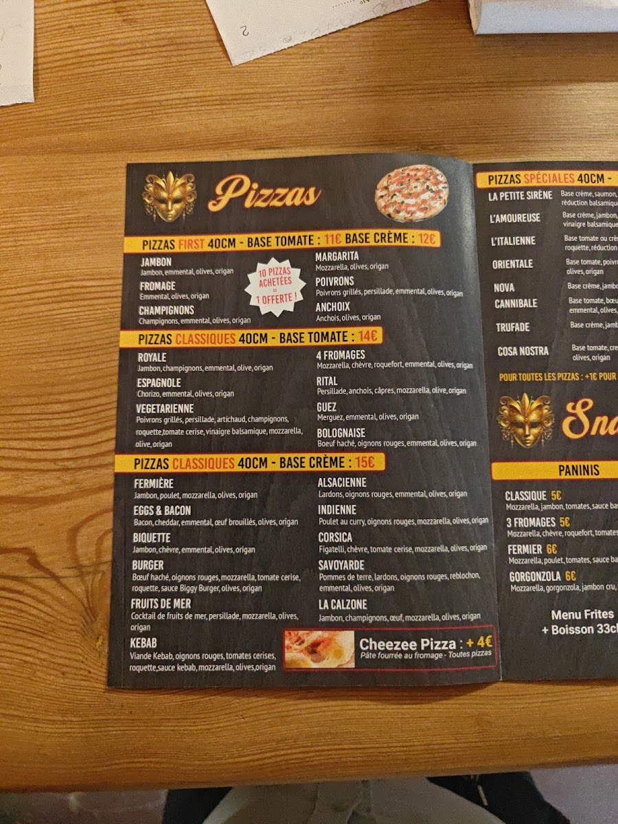 Menu La Nostra Pizza 83-2