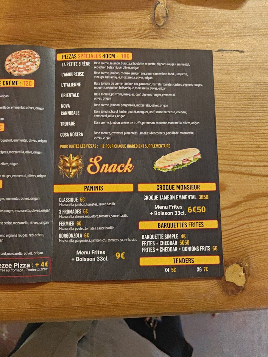 Menu La Nostra Pizza 83-3