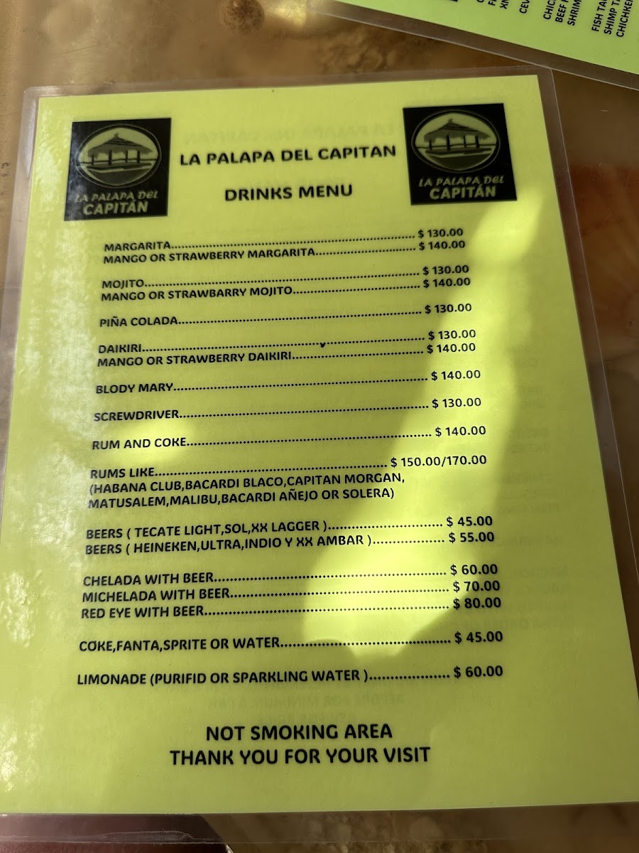 Menu La Palapa Del Capitan-6