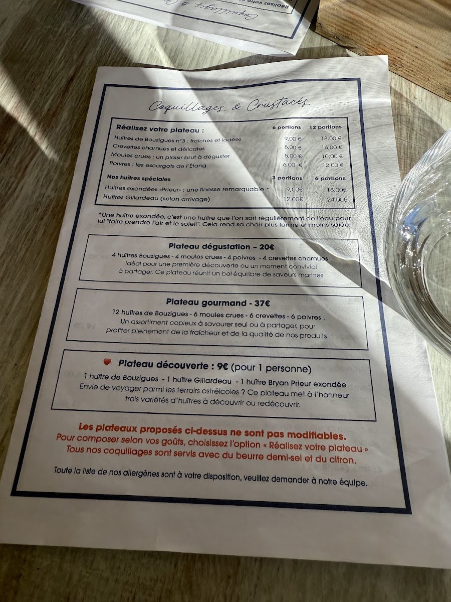 Menu La Palourdière-5