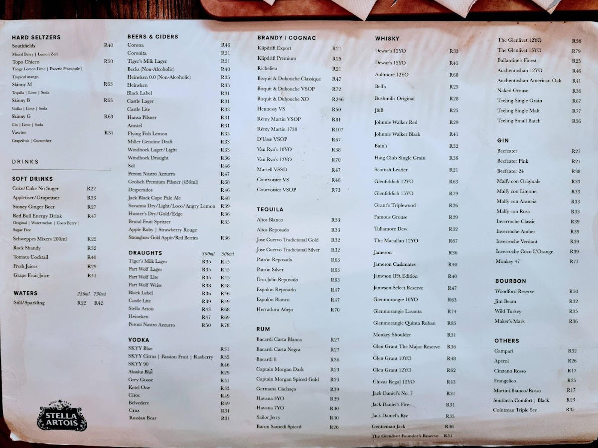 Menu La Parada Umhlanga-1