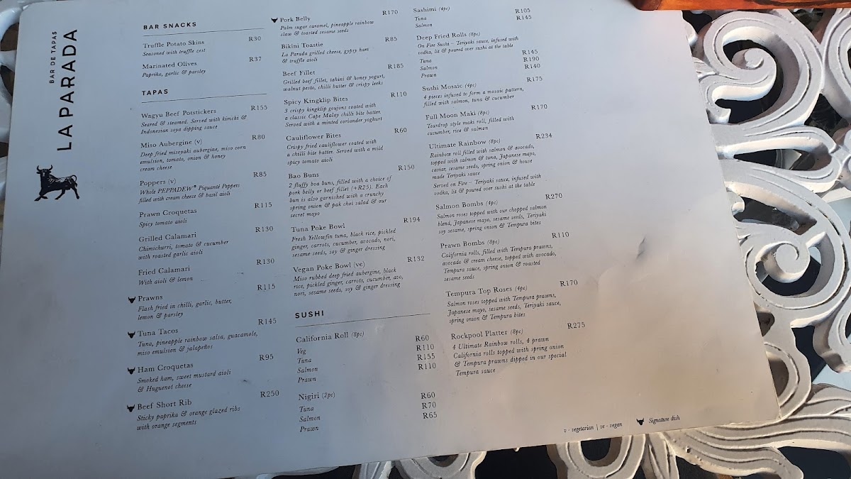 Menu La Parada Umhlanga-2