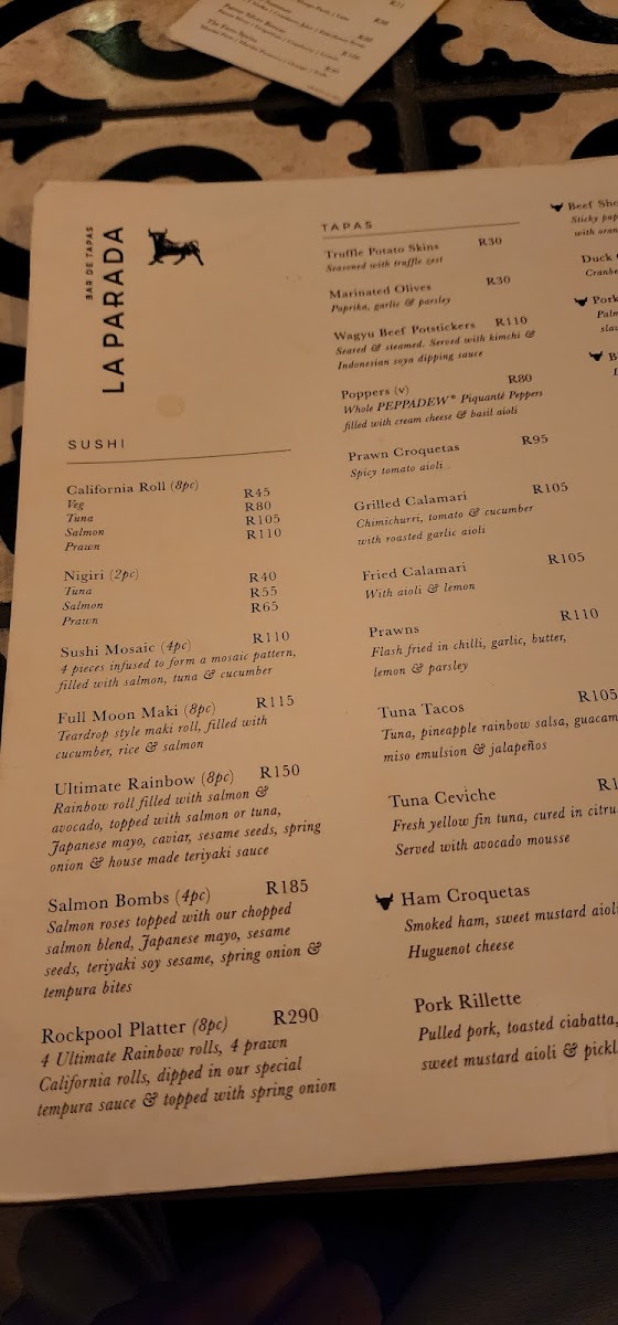Menu La Parada Umhlanga-6