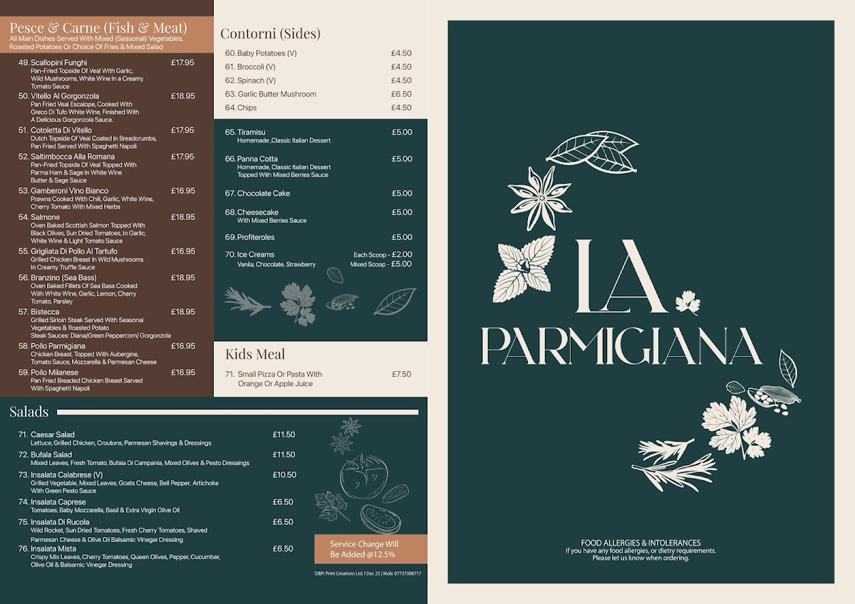 Menu La Parmigiana-2