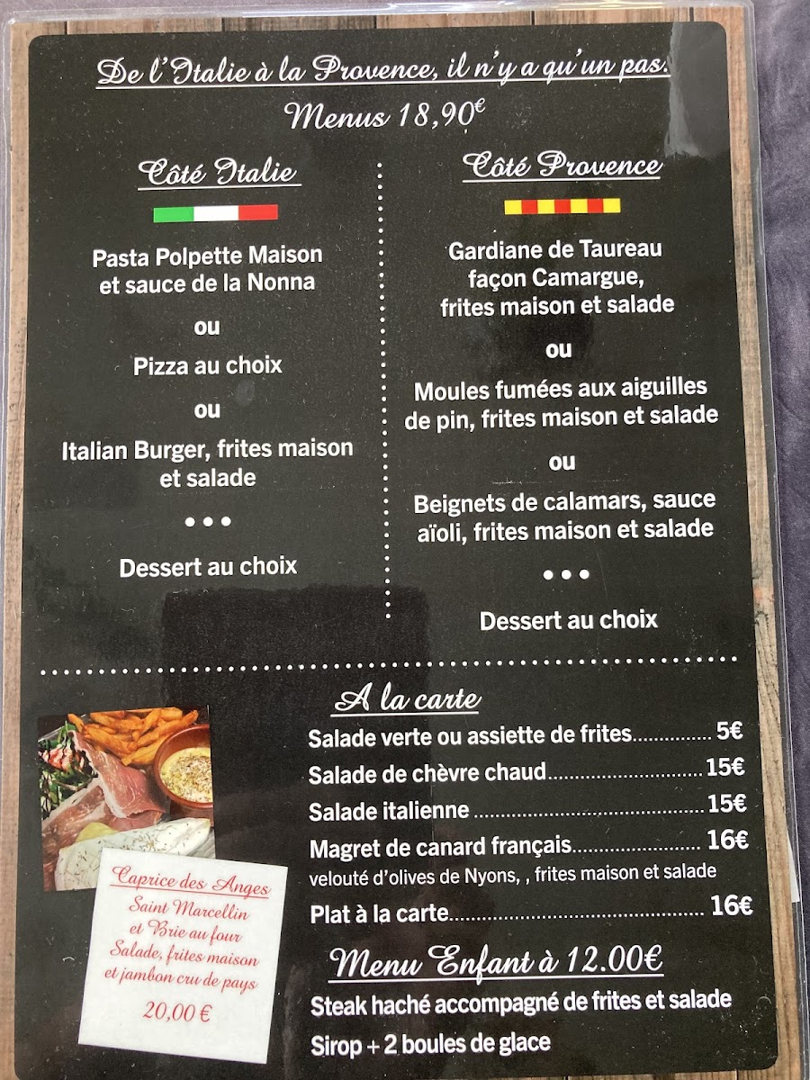 Menu La Part Des Anges-1