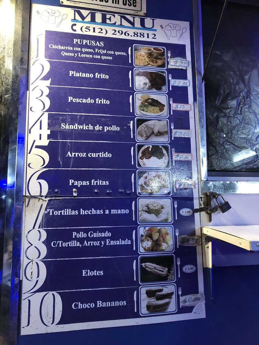 Menu La Perlita De San Miguel Pupuseria-2