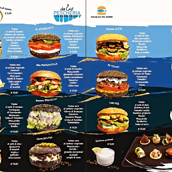 Menu La Pescheria Da Giò. Panini Di Mare!-1