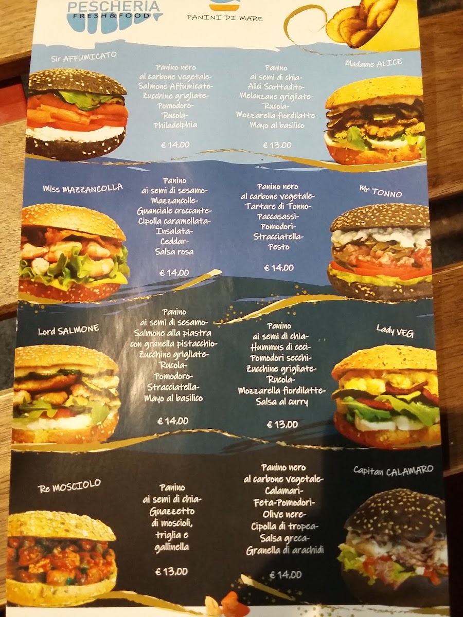 Menu La Pescheria Da Giò. Panini Di Mare!-10