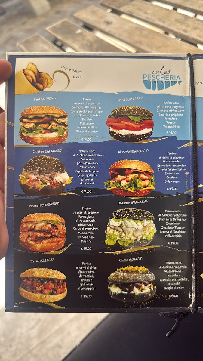 Menu La Pescheria Da Giò. Panini Di Mare!-2
