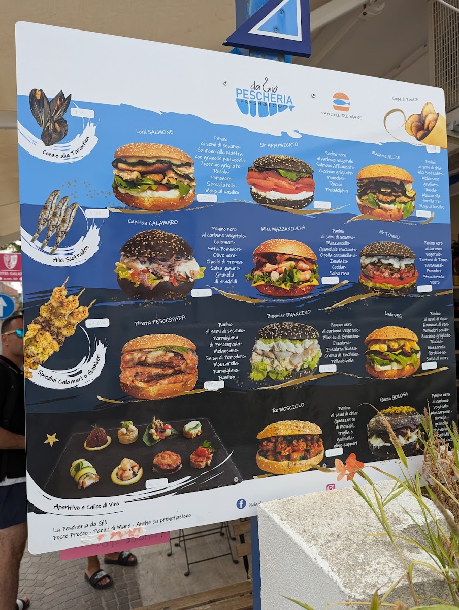 Menu La Pescheria Da Giò. Panini Di Mare!-3