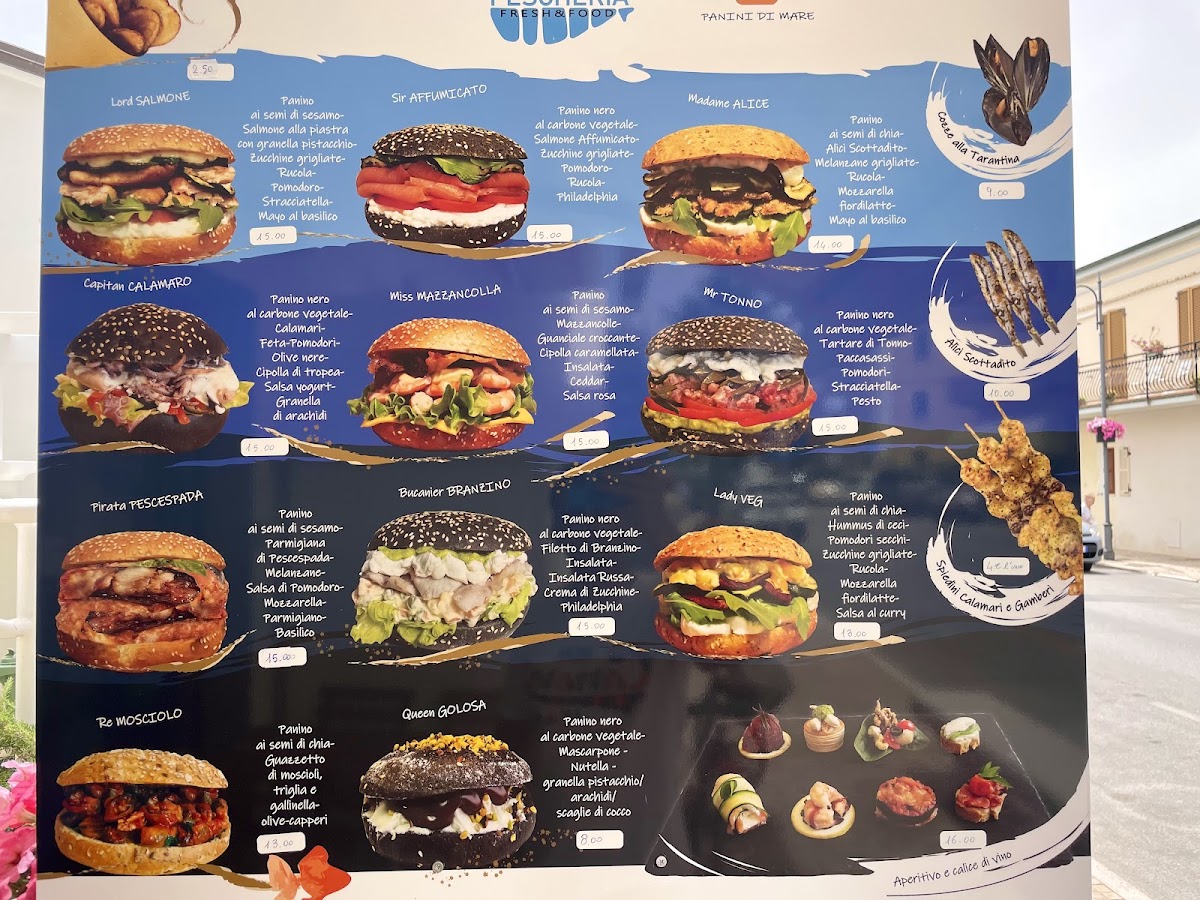 Menu La Pescheria Da Giò. Panini Di Mare!-5